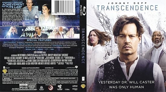 dvd cover Transcendence R1 Blu-Ray