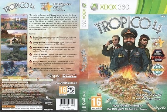 dvd cover Tropico 4 (2011) PAL