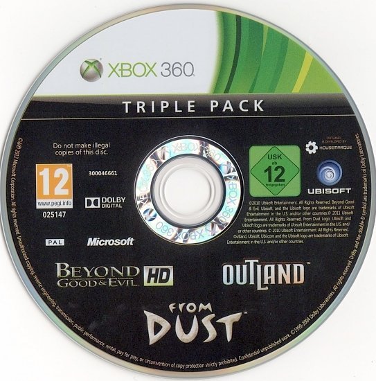 dvd cover Outland - From Dust - Beyond Good & Evil HD (2011) PAL