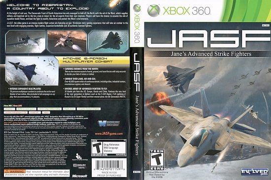 dvd cover Jane's Advance Strike Fighters (2011) NTSC