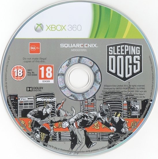 dvd cover Sleeping Dogs PAL