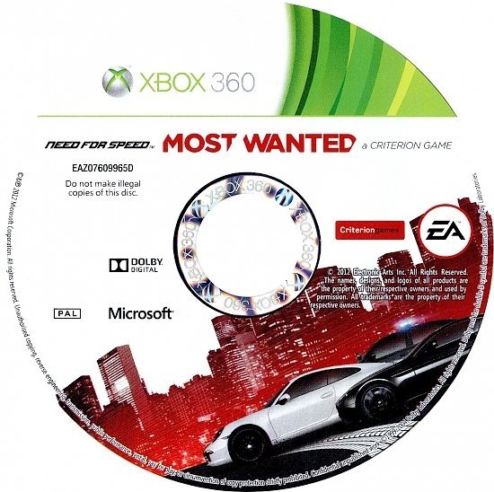 dvd cover Need For Speed : Most Wanted PAL