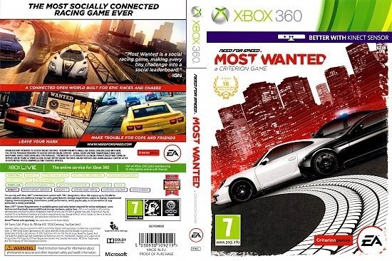 dvd cover Need For Speed : Most Wanted PAL