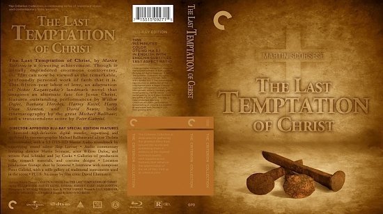 dvd cover The Last Temptation Of Christ
