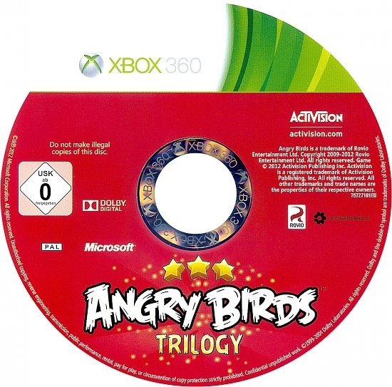 dvd cover Angry Birds Trilogy PAL