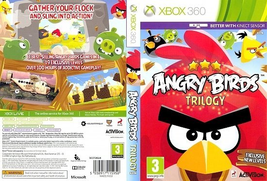 dvd cover Angry Birds Trilogy PAL