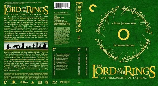 dvd cover The Lord Of The Rings The Fellowship Of The Ring