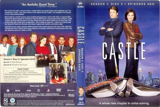 dvd cover Castle: The Complete First Season (2009) WS R1