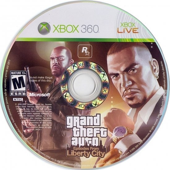dvd cover Grand Theft Auto: Episodes from Liberty City (2009) NTSC