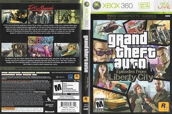 dvd cover Grand Theft Auto: Episodes from Liberty City (2009) NTSC
