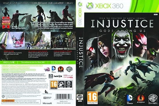 dvd cover Injustice Gods Among Us PAL