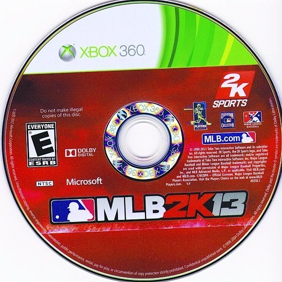 dvd cover MLB2K13 NTSC