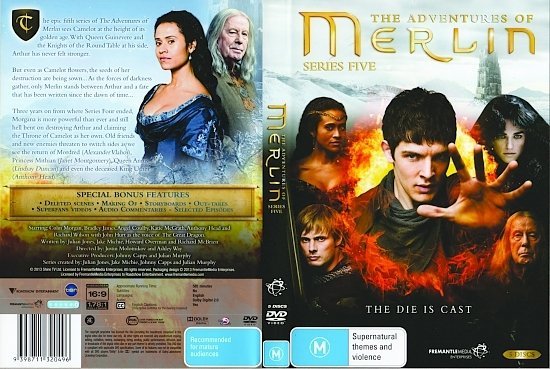 dvd cover Merlin: Series 5 R4