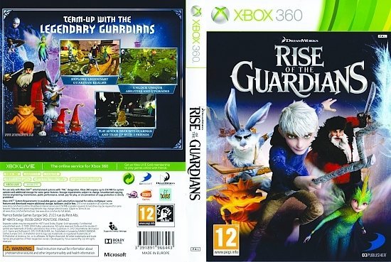 dvd cover Rise of the Guardians PAL