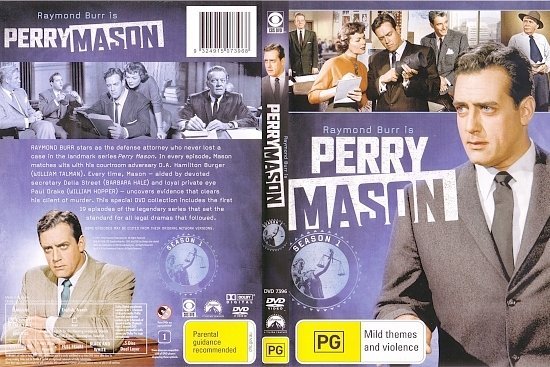 dvd cover Perry Mason Complete Season 1 Custom DVD Labels