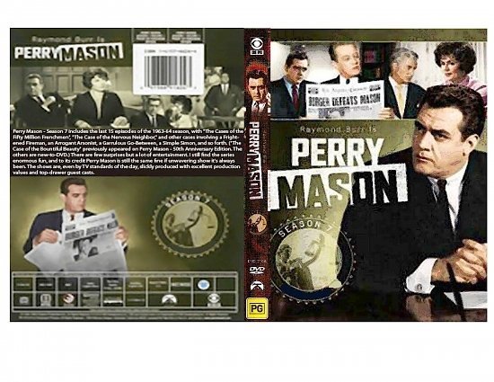 Perry Mason Complete Season 7 Custom DVD Labels 