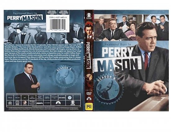 dvd cover Perry Mason Complete Season 8 Custom DVD Labels