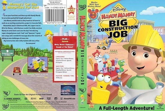 dvd cover Handy Manny Big Construction Jo
