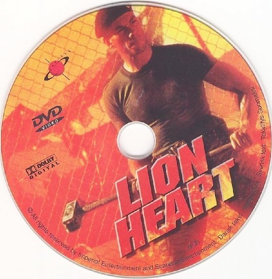 dvd cover Lionheart (1990) R1