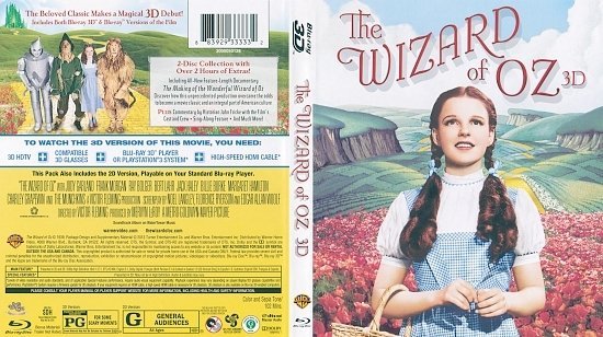 dvd cover The Wizard of Oz 3D (1939) Blu-Ray