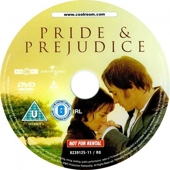 dvd cover Pride & Prejudice (2005) R2
