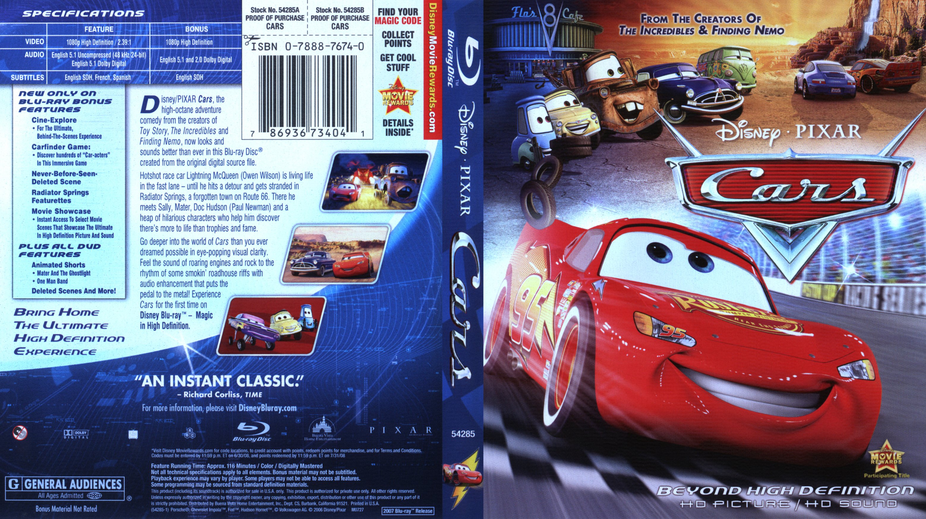 Cars 2006 Blu Ray Dvd Covers And Labels