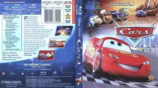 Cars (2006) Blu-Ray 