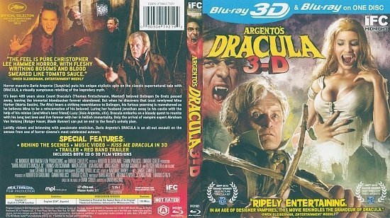dvd cover Argento's Dracula 3D Blu-Ray