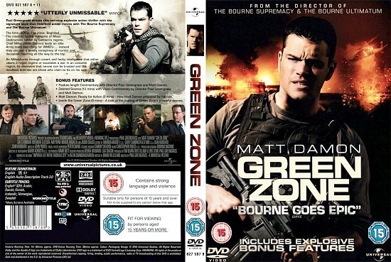 dvd cover Green Zone (2010) R2