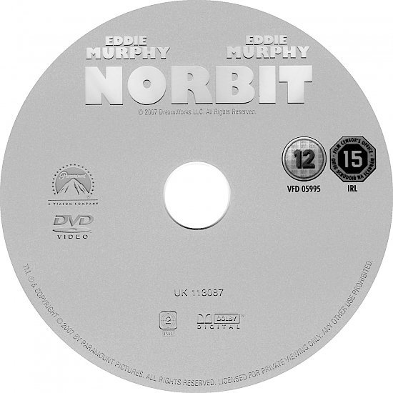 dvd cover Norbit (2007) R2