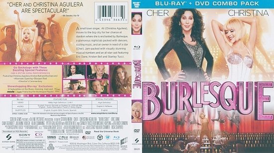 dvd cover Burlesque (2010) Blu-Ray