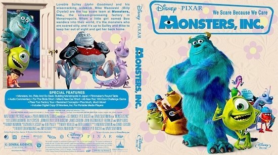 dvd cover Monsters, Inc.