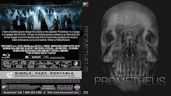 dvd cover Prometheus