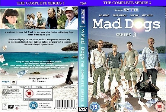 dvd cover Mad Dogs Series 3 R2 CUSTOM