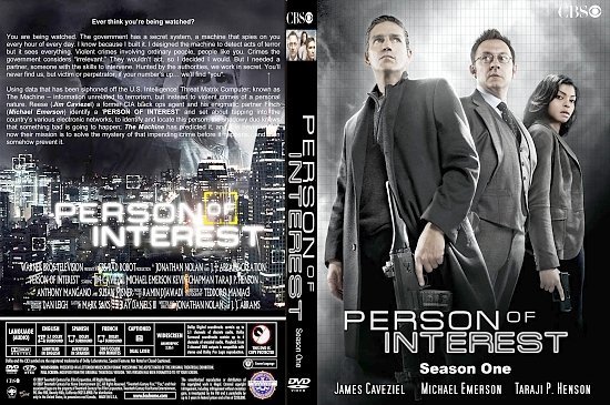 dvd cover Person Of Interest: Season One (2011) R1