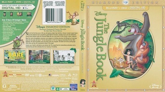 dvd cover The Jungle Book (1967) Blu-Ray