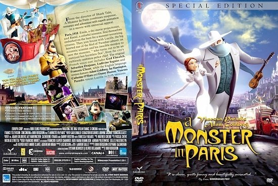 dvd cover A Monster in Paris