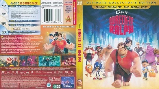 Wreck-It Ralph 3D  Blu-Ray 
