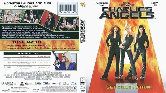 dvd cover Charlie's Angels (2000) Blu-Ray