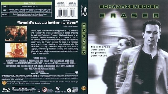 dvd cover Eraser (1996) Blu-Ray