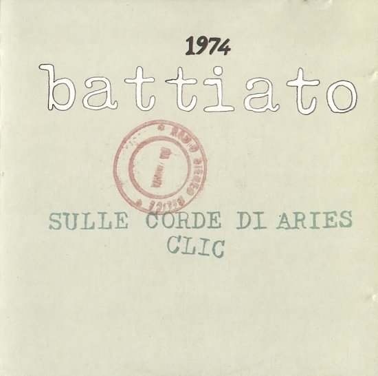 dvd cover Franco Battiato â€Žâ€“ 1974 Sulle Corde Di Aries / Clic (1990)