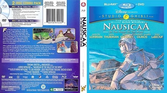 dvd cover Nausicaa of the Valley of the Wind