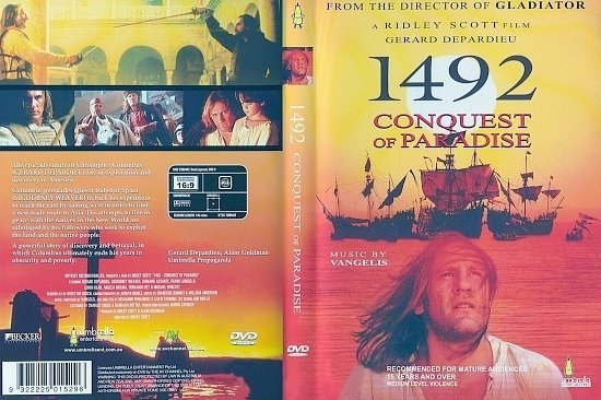 dvd cover 1492: Conquest Of Paradise (1992) R0
