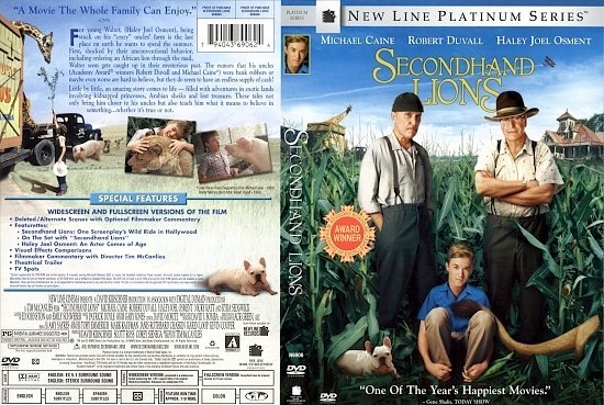 dvd cover Secondhand Lions (2003) R1
