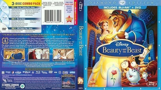 dvd cover Beauty and the Beast (1991) Blu-Ray