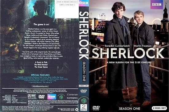 dvd cover Sherlock: Season One (2010) R1 Custom