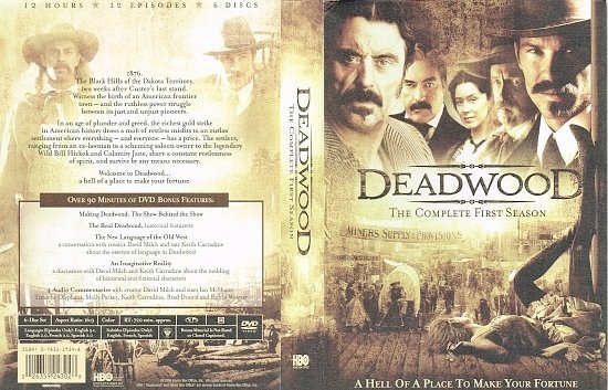 dvd cover Deadwood: First Season Box Set (2004) R1