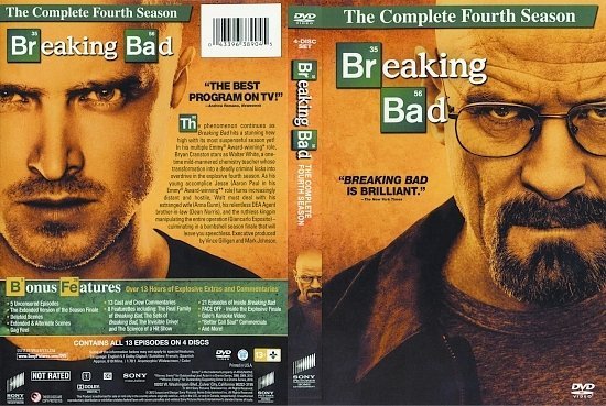 dvd cover Breaking Bad: Season 4 (2011) UR WS R1
