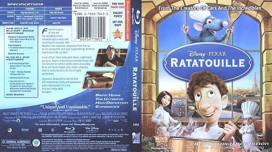 dvd cover Ratatouille (2007) Blu-Ray