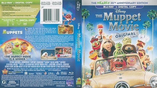 dvd cover The Muppet Movie (1979) Blu-Ray